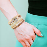Cuff Bracelet Tan – Be Still, Ps 46:10