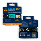 Logos Tap Stretch Bracelet - Teal and Black - Music, Phil 4:6