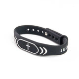 Logos Tap Silicone Bracelet - Black
