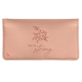 Logos Tap Slim Wallet - She is Strong, Proverbs 31:25