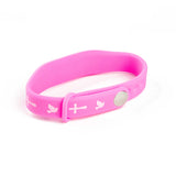 Logos Tap Silicone Bracelet - Pink