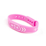 Logos Tap Silicone Bracelet - Pink