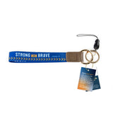 Logos Tap Wrist Lanyard Keychain - Strong and Brave, Joshua 1:9