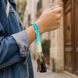 Logos Tap Wrist Lanyard Keychain - Rejoice, Phil 4:4