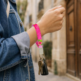 Logos Tap Wrist Lanyard Keychain - Happy, Psalm 114:5
