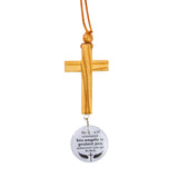 Logos Tap Car Charm Cross - His Angels, Ps 91:11