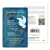 Logos Tap Wallet Card - You Are Cherished, Numbers 6:24