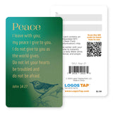 Logos Tap Wallet Card - Peace, John 14:27