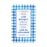 Logos Tap Wallet Card - Generous Person, Proverbs 11:25