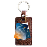 Logos Tap Keychain - God Works, Romans 8:28