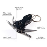 Keychain Multi-Tools With LED - Armor of God: Eph. 6:11