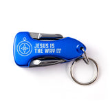 Keychain Multi-Tools With LED - Jesus is the Way: John 14:6