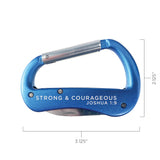 Carabiner Multi-Tool - Strong and Courageous, Joshua 1:9