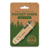 Pocket Knife Multi-Tool - Man of God, 1 Tim 6:11