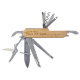 Pocket Knife Multi-Tool - Man of God, 1 Tim 6:11