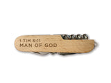 Pocket Knife Multi-Tool - Man of God, 1 Tim 6:11