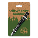 8-in-1 Pen Style Screwdriver - Armor of God, Eph 6:11