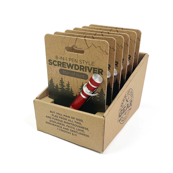 8-in-1 Pen-Style Screwdriver Display - Man of God