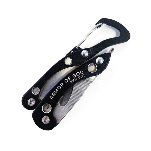 Carabiner Pliers Multi-Tool - Armor of God, Eph 6:11