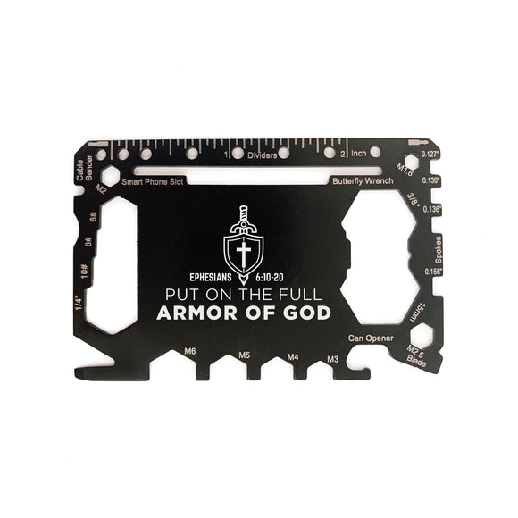 Wallet Card Multi-Tool - Armor of God, Eph 6:11