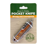 Multi-Tool Pocket Knife Display - Strong & Courageous