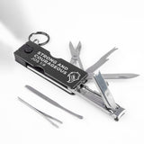 Nail Multi-Tool Black - Strong & Courageous, Jos 1:9