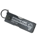 Nail Multi-Tool Black - Strong & Courageous, Jos 1:9