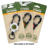 Retractable Keyring Display - Variety Pack