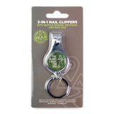 3-in-1 Nail Clippers, Green – The Plans I have for you, Jer 29:11