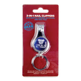 3-in-1 Nail Clippers, Blue – I can do all things, Phil 4:13