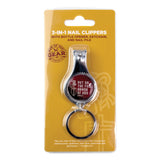 3-in-1 Nail Clippers, Burgundy – Armor of God, Eph 6:11