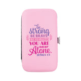 Manicure Set, Light Pink – Be Strong, Joshua 1:9