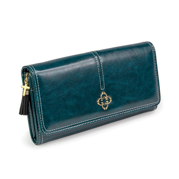 Cross Clutch Wallet – Green