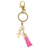 Cross Tassel Key Ring – Pink