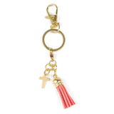 Cross Tassel Key Ring – Red