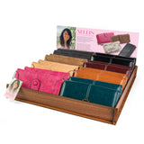 Clutch Wallets – Display of 16 Clutches