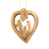 Olive Wood Christmas Ornament Sidekick with Stand