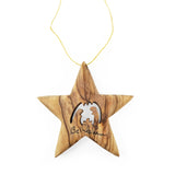 Olive Wood Christmas Ornament Sidekick with Stand