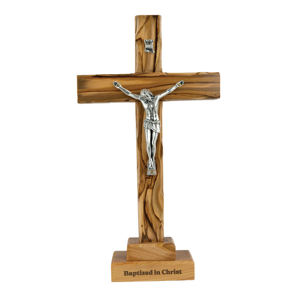 Baptism Standing OR Hanging Crucifix Cross - Large