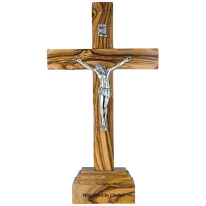 Baptism Standing OR Hanging Crucifix Cross - Medium