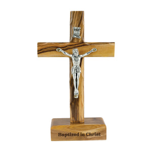Baptism Standing or Hanging Crucifix Cross - Small