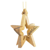 Olive Wood Christmas Ornament Sidekick with Stand