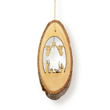 Olive Wood Christmas Ornament Sidekick with Stand