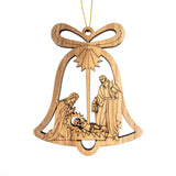 2D Laser Cut Bell Ornament – Nativity