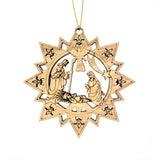 2D Laser Cut Star Ornament – Nativity