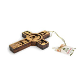 Cross Dimensional Ornament - Nativity with Shepherd