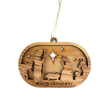 Oval Dimensional Ornament - Nativity