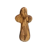 Laser Engraved Olive Wood Comfort Cross, Heart, 1 John 4:16