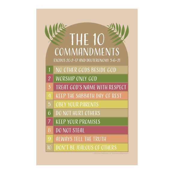 Children's Poster Prints – The 10 Commandments