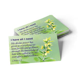 I have all I need, 1 Peter 1:3, Pass Along Scripture Cards, Pack of 25